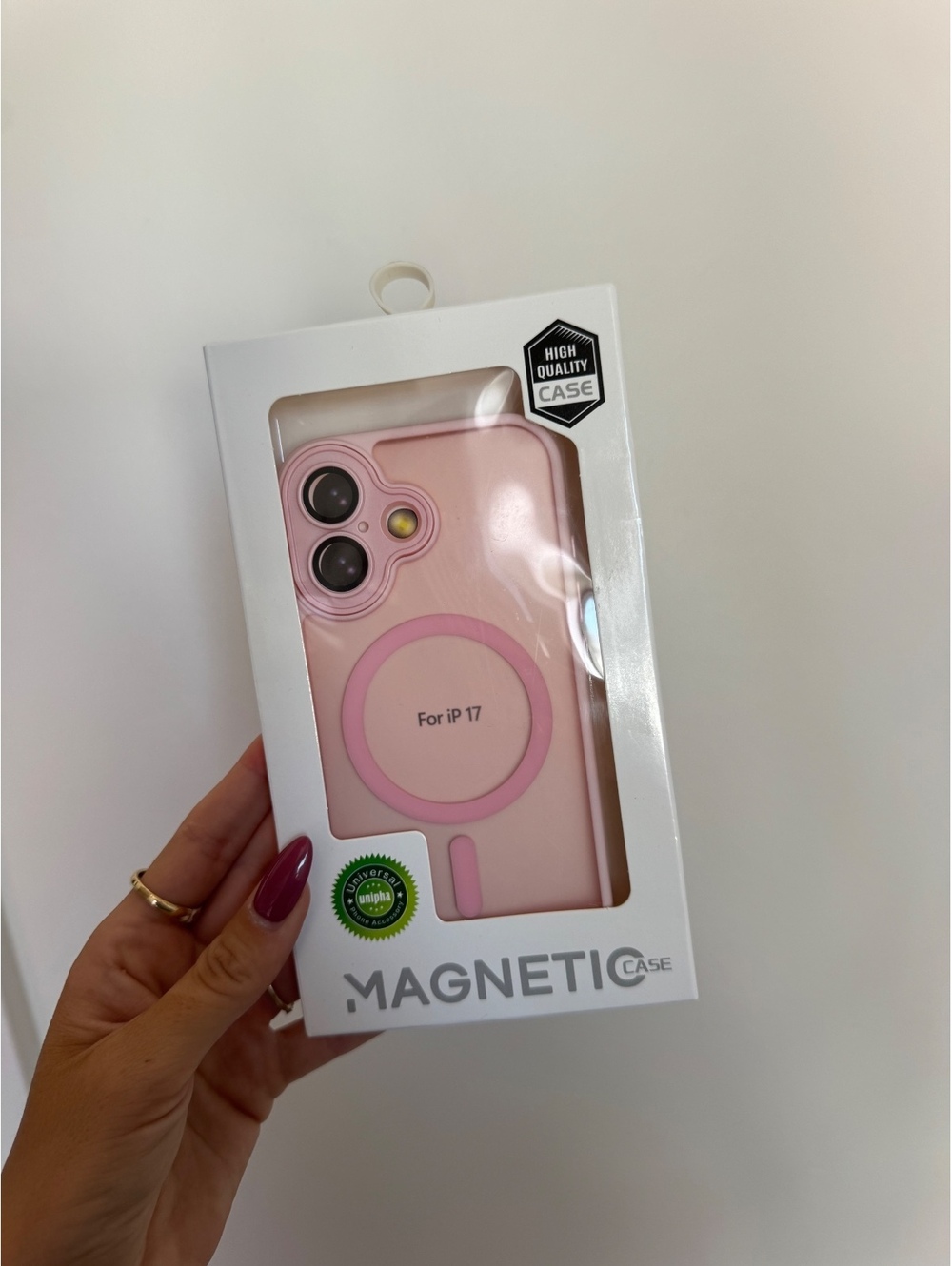 iPhone 17 Pink Magnetic MagSafe Compatible Case New in Box